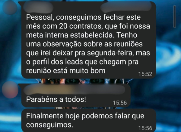 Cliente após aplicar recomendações comerciais