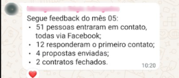 Feedback advogado empresarial